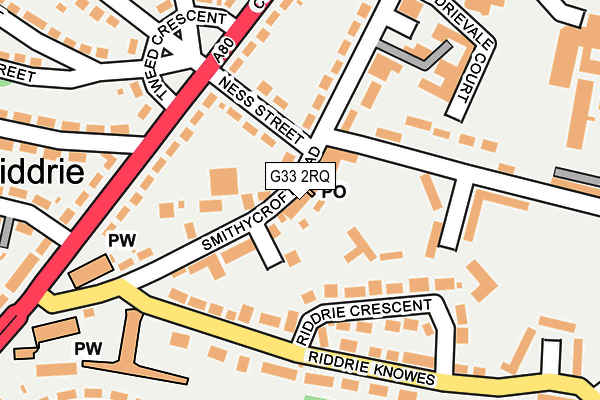 G33 2RQ map - OS OpenMap – Local (Ordnance Survey) G33 2RQ map - OS OpenMap – Local (Ordnance Survey)