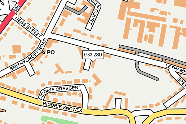 G33 2SD map - OS OpenMap – Local (Ordnance Survey) G33 2SD map - OS OpenMap – Local (Ordnance Survey)