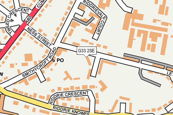 G33 2SE map - OS OpenMap – Local (Ordnance Survey) G33 2SE map - OS OpenMap – Local (Ordnance Survey)