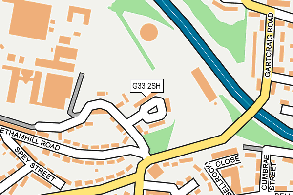G33 2SH map - OS OpenMap – Local (Ordnance Survey) G33 2SH map - OS OpenMap – Local (Ordnance Survey)
