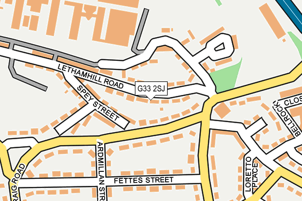 G33 2SJ map - OS OpenMap – Local (Ordnance Survey) G33 2SJ map - OS OpenMap – Local (Ordnance Survey)
