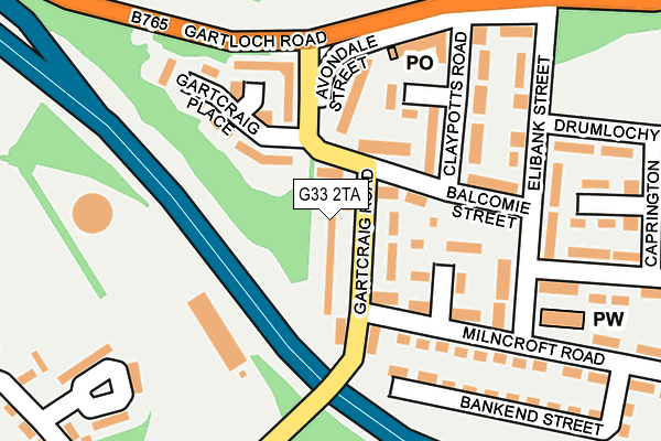 G33 2TA map - OS OpenMap – Local (Ordnance Survey) G33 2TA map - OS OpenMap – Local (Ordnance Survey)
