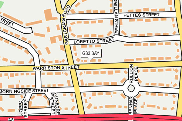 G33 3AY map - OS OpenMap – Local (Ordnance Survey) G33 3AY map - OS OpenMap – Local (Ordnance Survey)