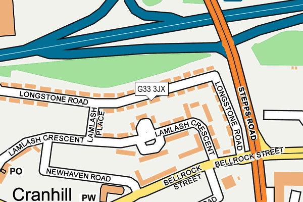 G33 3JX map - OS OpenMap – Local (Ordnance Survey) G33 3JX map - OS OpenMap – Local (Ordnance Survey)