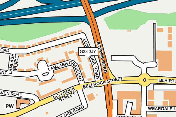 G33 3JY map - OS OpenMap – Local (Ordnance Survey) G33 3JY map - OS OpenMap – Local (Ordnance Survey)
