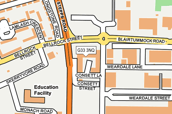 G33 3NQ map - OS OpenMap – Local (Ordnance Survey) G33 3NQ map - OS OpenMap – Local (Ordnance Survey)