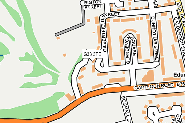 G33 3TE map - OS OpenMap – Local (Ordnance Survey)
