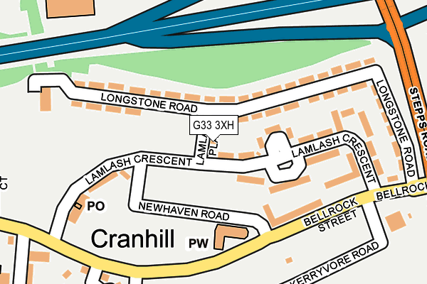 G33 3XH map - OS OpenMap – Local (Ordnance Survey) G33 3XH map - OS OpenMap – Local (Ordnance Survey)