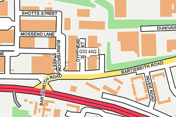 G33 4AQ map - OS OpenMap – Local (Ordnance Survey) G33 4AQ map - OS OpenMap – Local (Ordnance Survey)
