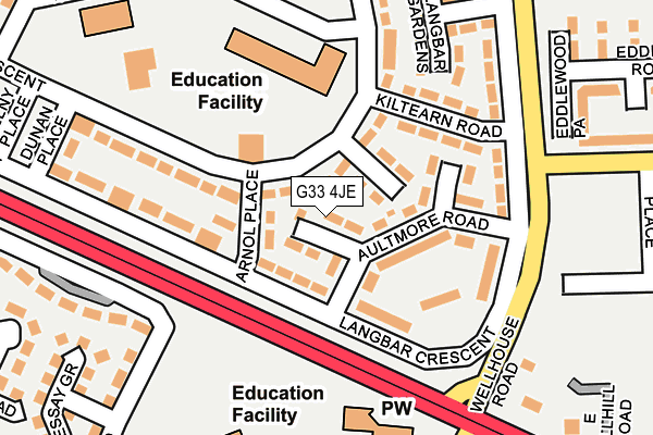 G33 4JE map - OS OpenMap – Local (Ordnance Survey) G33 4JE map - OS OpenMap – Local (Ordnance Survey)