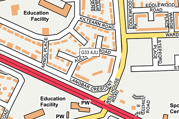 G33 4JU map - OS OpenMap – Local (Ordnance Survey) G33 4JU map - OS OpenMap – Local (Ordnance Survey)