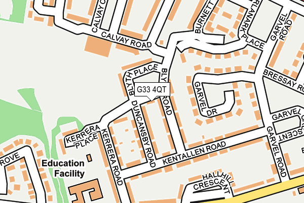 G33 4QT map - OS OpenMap – Local (Ordnance Survey) G33 4QT map - OS OpenMap – Local (Ordnance Survey)