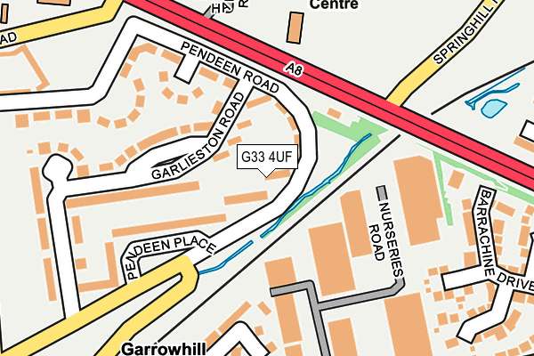 G33 4UF map - OS OpenMap – Local (Ordnance Survey) G33 4UF map - OS OpenMap – Local (Ordnance Survey)