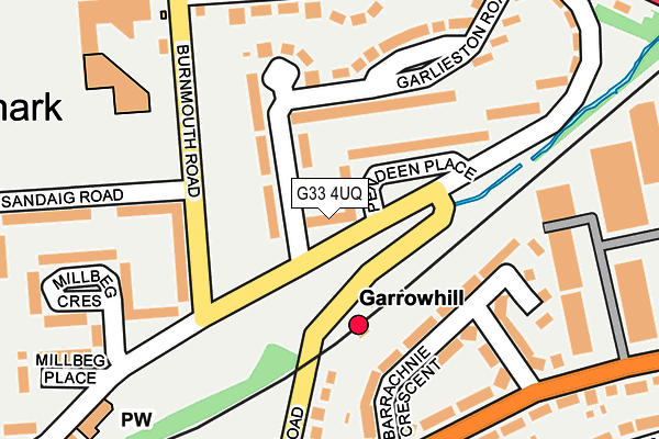G33 4UQ map - OS OpenMap – Local (Ordnance Survey) G33 4UQ map - OS OpenMap – Local (Ordnance Survey)