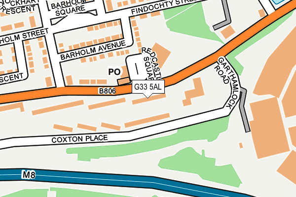 G33 5AL map - OS OpenMap – Local (Ordnance Survey) G33 5AL map - OS OpenMap – Local (Ordnance Survey)