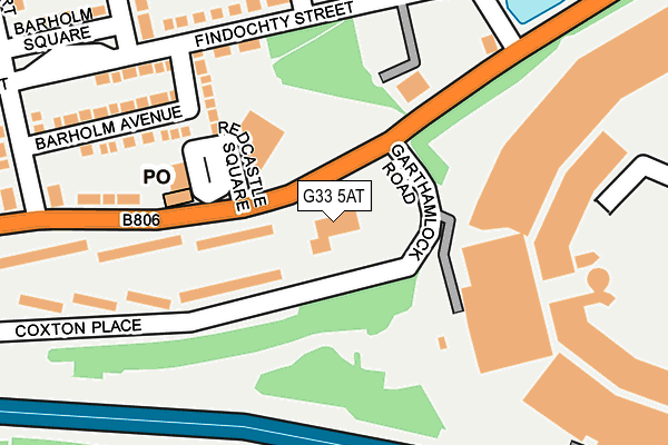 G33 5AT map - OS OpenMap – Local (Ordnance Survey) G33 5AT map - OS OpenMap – Local (Ordnance Survey)