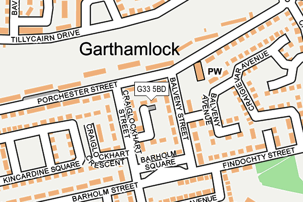 G33 5BD map - OS OpenMap – Local (Ordnance Survey) G33 5BD map - OS OpenMap – Local (Ordnance Survey)