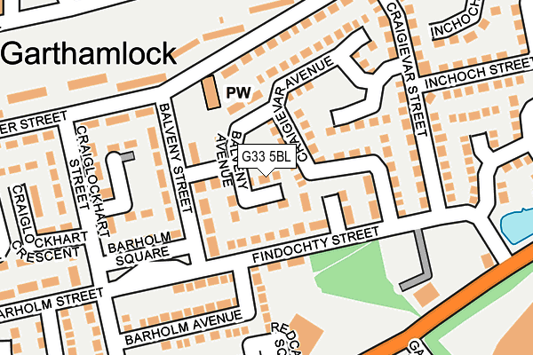 G33 5BL map - OS OpenMap – Local (Ordnance Survey) G33 5BL map - OS OpenMap – Local (Ordnance Survey)