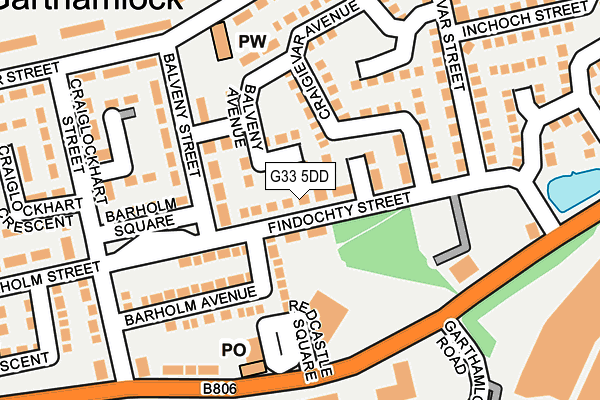 G33 5DD map - OS OpenMap – Local (Ordnance Survey) G33 5DD map - OS OpenMap – Local (Ordnance Survey)