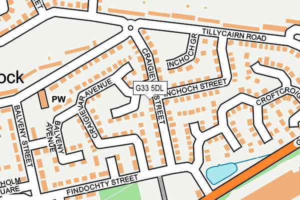 G33 5DL map - OS OpenMap – Local (Ordnance Survey) G33 5DL map - OS OpenMap – Local (Ordnance Survey)