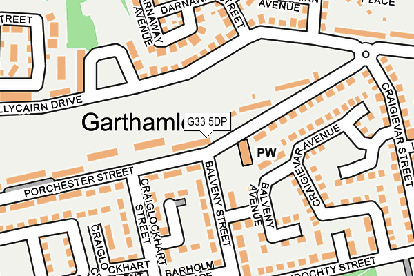 G33 5DP map - OS OpenMap – Local (Ordnance Survey) G33 5DP map - OS OpenMap – Local (Ordnance Survey)