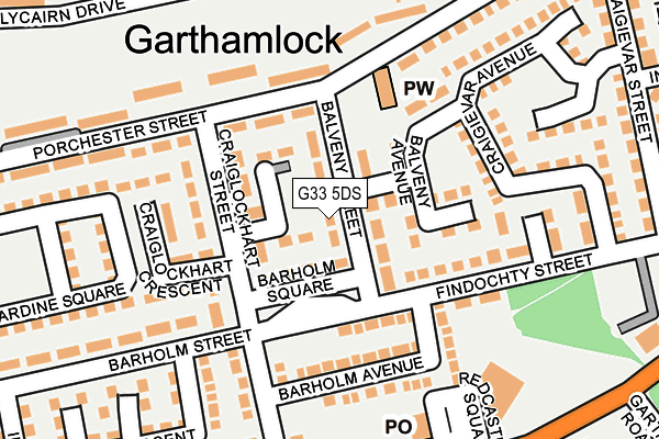 G33 5DS map - OS OpenMap – Local (Ordnance Survey) G33 5DS map - OS OpenMap – Local (Ordnance Survey)