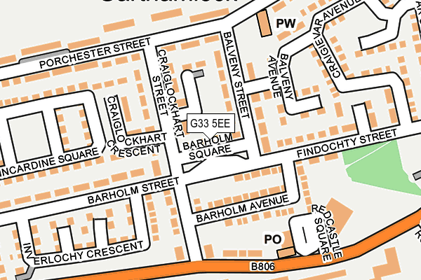 G33 5EE map - OS OpenMap – Local (Ordnance Survey) G33 5EE map - OS OpenMap – Local (Ordnance Survey)