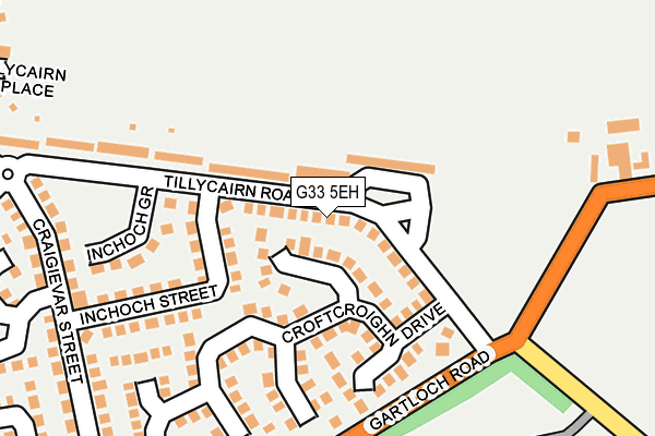 G33 5EH map - OS OpenMap – Local (Ordnance Survey) G33 5EH map - OS OpenMap – Local (Ordnance Survey)