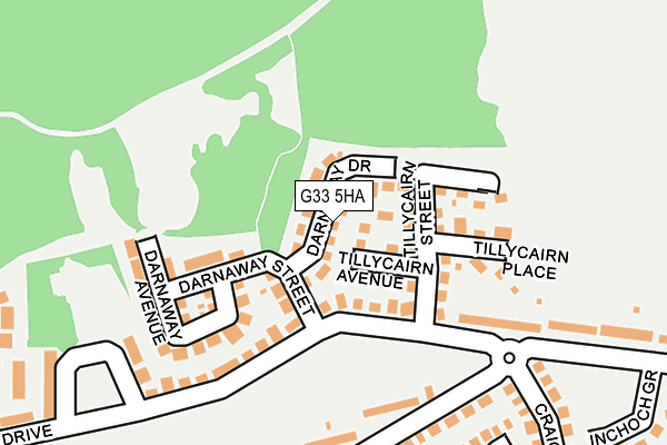 G33 5HA map - OS OpenMap – Local (Ordnance Survey) G33 5HA map - OS OpenMap – Local (Ordnance Survey)