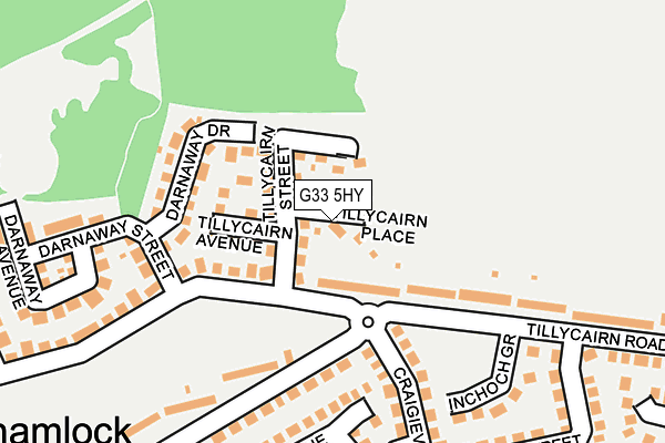 G33 5HY map - OS OpenMap – Local (Ordnance Survey) G33 5HY map - OS OpenMap – Local (Ordnance Survey)