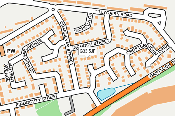 G33 5JF map - OS OpenMap – Local (Ordnance Survey) G33 5JF map - OS OpenMap – Local (Ordnance Survey)