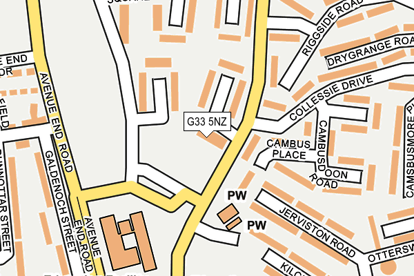 G33 5NZ map - OS OpenMap – Local (Ordnance Survey) G33 5NZ map - OS OpenMap – Local (Ordnance Survey)