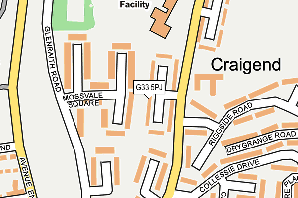 G33 5PJ map - OS OpenMap – Local (Ordnance Survey) G33 5PJ map - OS OpenMap – Local (Ordnance Survey)