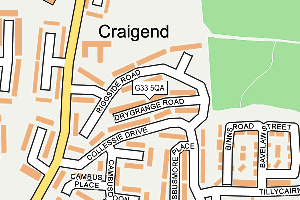 G33 5QA map - OS OpenMap – Local (Ordnance Survey) G33 5QA map - OS OpenMap – Local (Ordnance Survey)