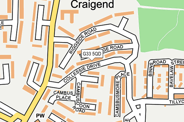 G33 5QD map - OS OpenMap – Local (Ordnance Survey) G33 5QD map - OS OpenMap – Local (Ordnance Survey)