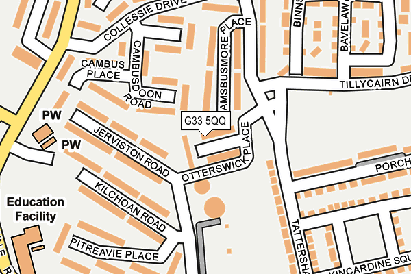 G33 5QQ map - OS OpenMap – Local (Ordnance Survey) G33 5QQ map - OS OpenMap – Local (Ordnance Survey)