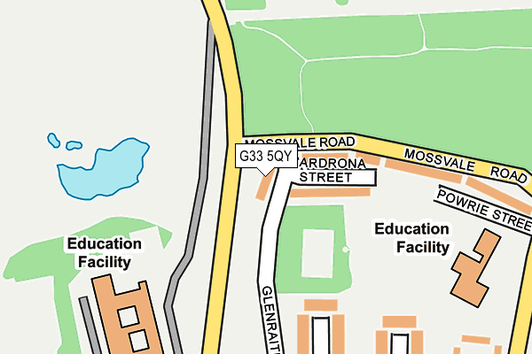 G33 5QY map - OS OpenMap – Local (Ordnance Survey)