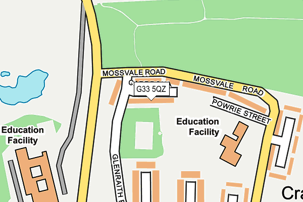 G33 5QZ map - OS OpenMap – Local (Ordnance Survey) G33 5QZ map - OS OpenMap – Local (Ordnance Survey)