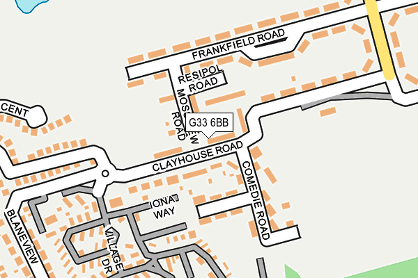 G33 6BB map - OS OpenMap – Local (Ordnance Survey) G33 6BB map - OS OpenMap – Local (Ordnance Survey)