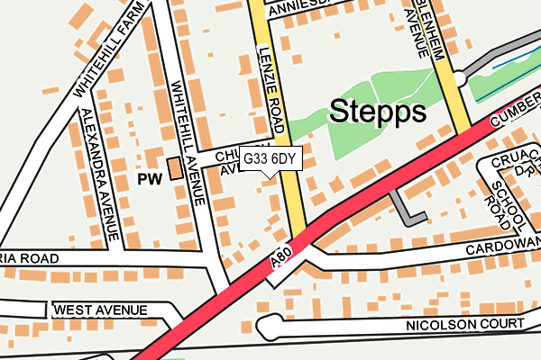G33 6DY map - OS OpenMap – Local (Ordnance Survey) G33 6DY map - OS OpenMap – Local (Ordnance Survey)