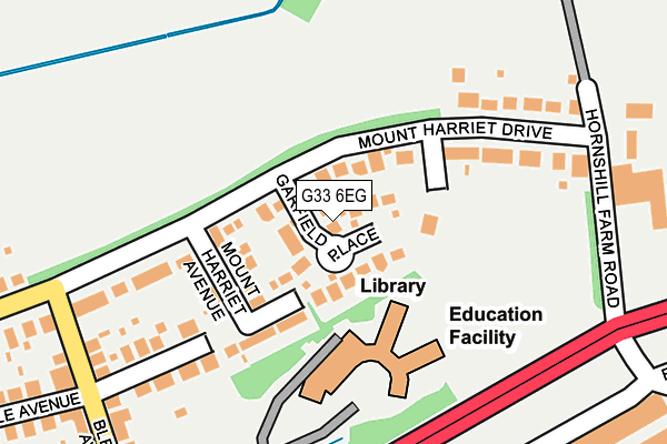 G33 6EG map - OS OpenMap – Local (Ordnance Survey)
