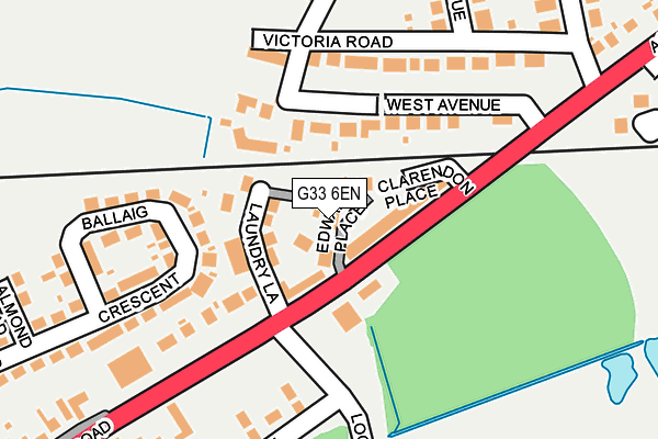 G33 6EN map - OS OpenMap – Local (Ordnance Survey)