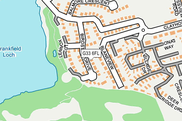 G33 6FL map - OS OpenMap – Local (Ordnance Survey) G33 6FL map - OS OpenMap – Local (Ordnance Survey)
