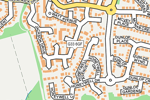 G33 6GF map - OS OpenMap – Local (Ordnance Survey) G33 6GF map - OS OpenMap – Local (Ordnance Survey)