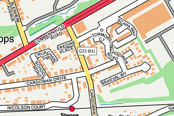 G33 6HJ map - OS OpenMap – Local (Ordnance Survey) G33 6HJ map - OS OpenMap – Local (Ordnance Survey)