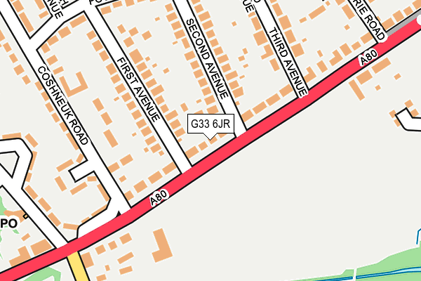 G33 6JR map - OS OpenMap – Local (Ordnance Survey) G33 6JR map - OS OpenMap – Local (Ordnance Survey)