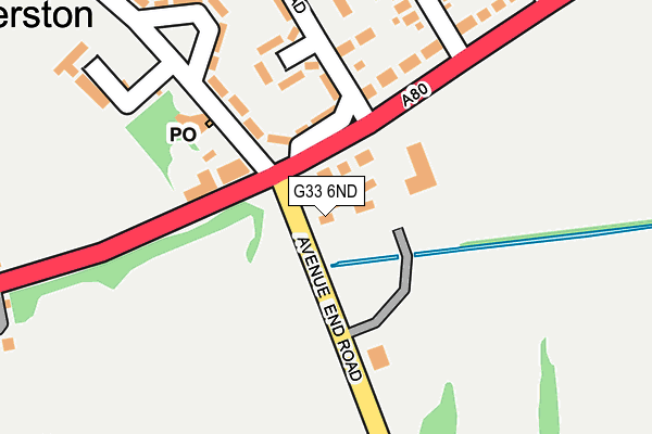 G33 6ND map - OS OpenMap – Local (Ordnance Survey) G33 6ND map - OS OpenMap – Local (Ordnance Survey)