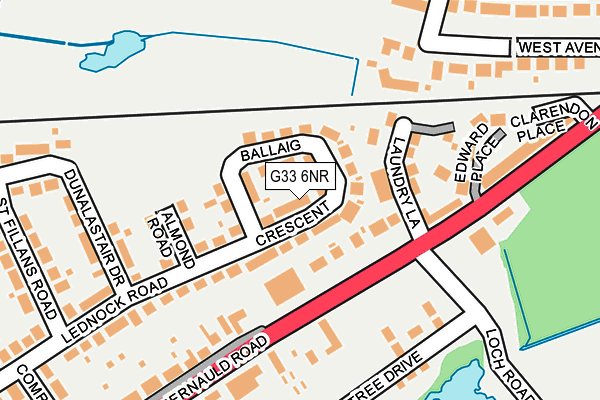 G33 6NR map - OS OpenMap – Local (Ordnance Survey)
