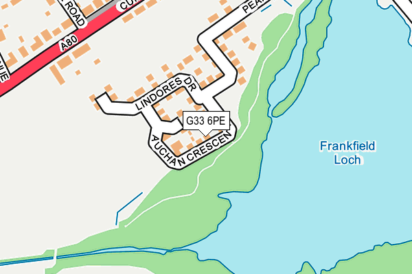 G33 6PE map - OS OpenMap – Local (Ordnance Survey) G33 6PE map - OS OpenMap – Local (Ordnance Survey)