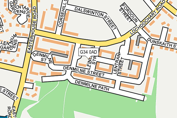 G34 0AD map - OS OpenMap – Local (Ordnance Survey) G34 0AD map - OS OpenMap – Local (Ordnance Survey)